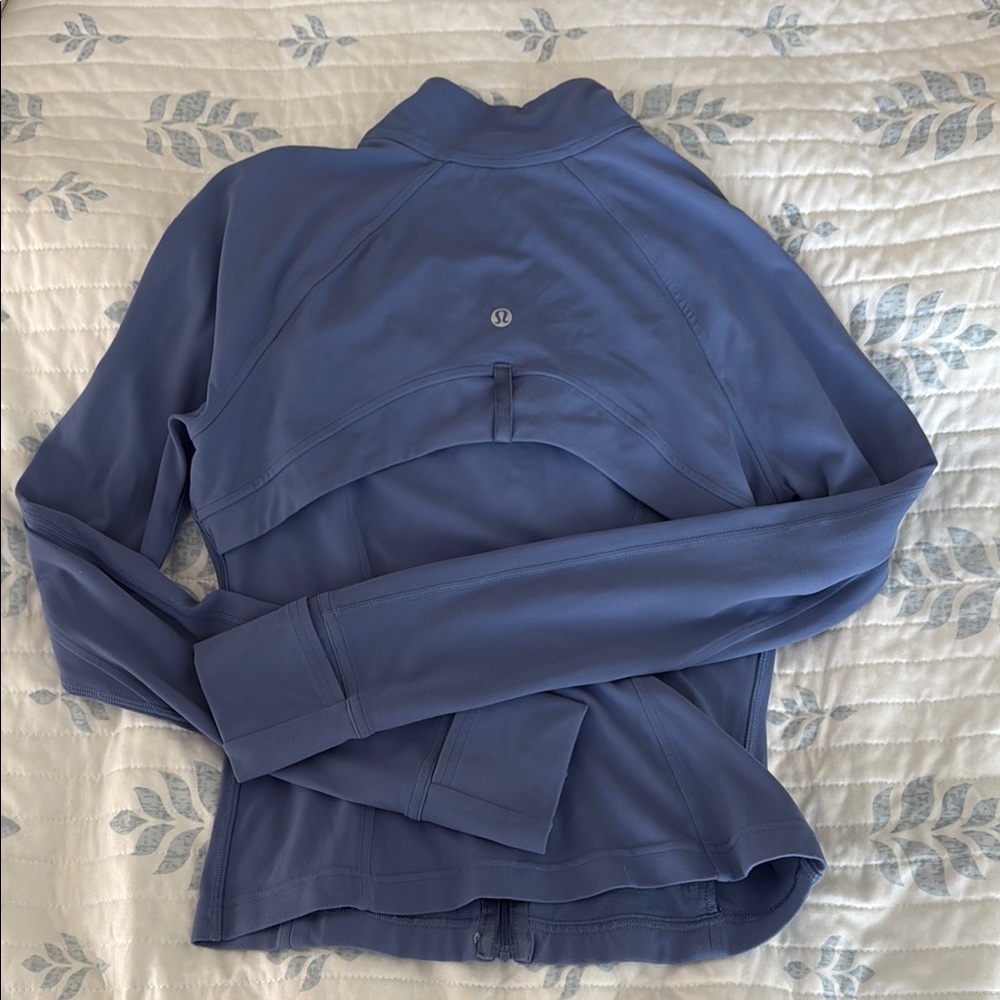 Lululemon Athletica Blue Fitted Long Sleeve Polo